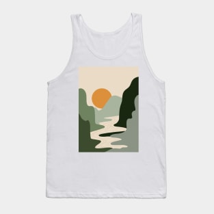 Abstract Sunset Painting 7.2 Tank Top